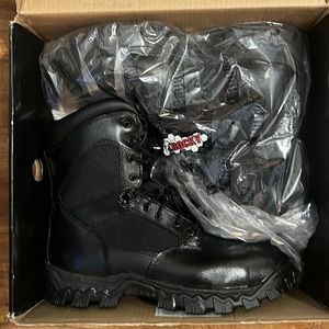 12 men's 12 wide black steel toe boots